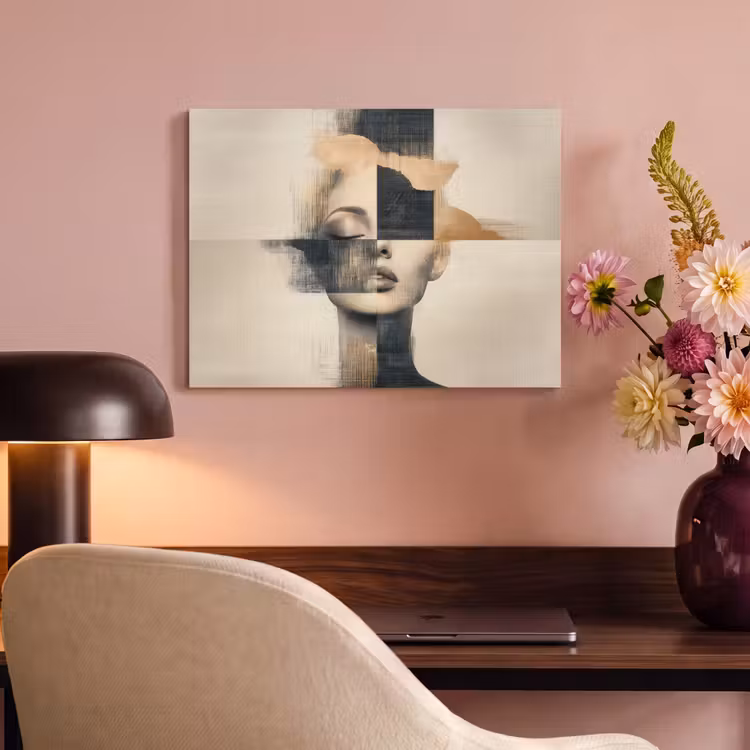 Tableau acoustique - Or - Femme - Rectangles — 4
