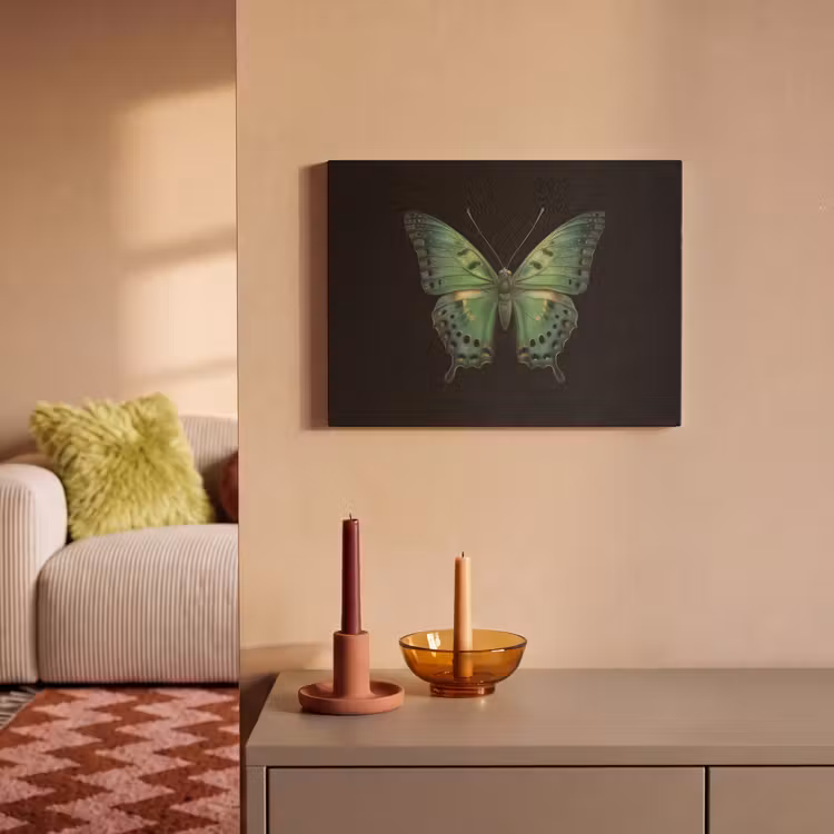 Tableau acoustique - Papillon - Vert - Profondeur — 2