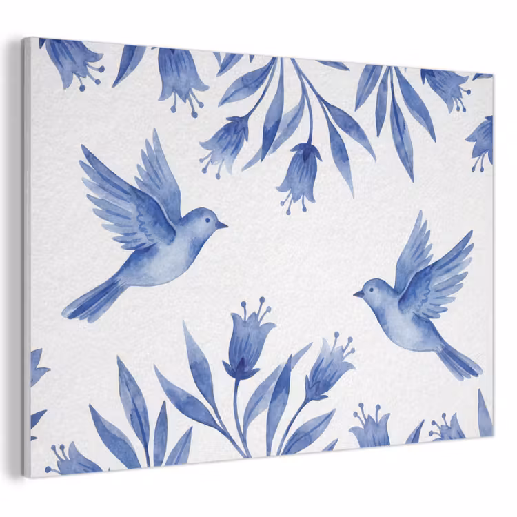 Tableau acoustique - Moderne - Oiseaux - Delftware — 1
