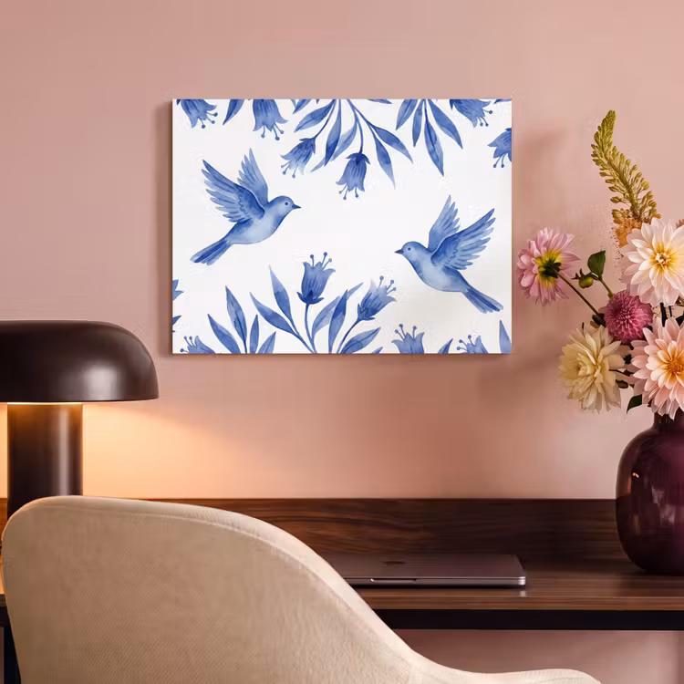 Tableau acoustique - Moderne - Oiseaux - Delftware — 4