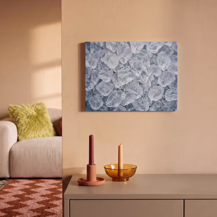 Tableau acoustique - Glaçons - Eau - Bleu — 2
