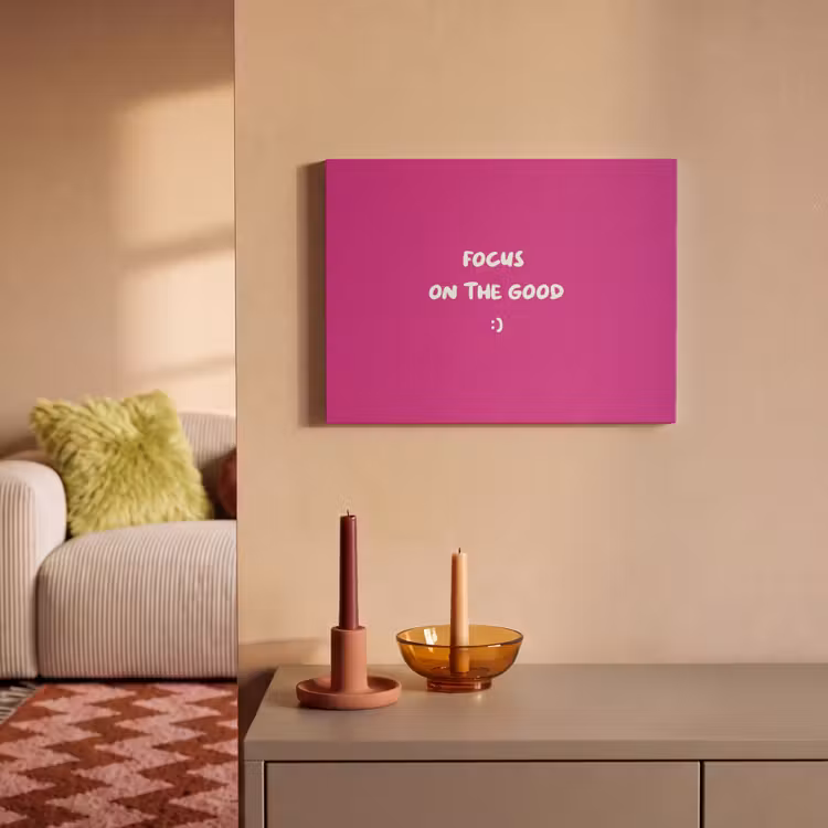 Tableau acoustique - Focus - Smiley - Rose — 2