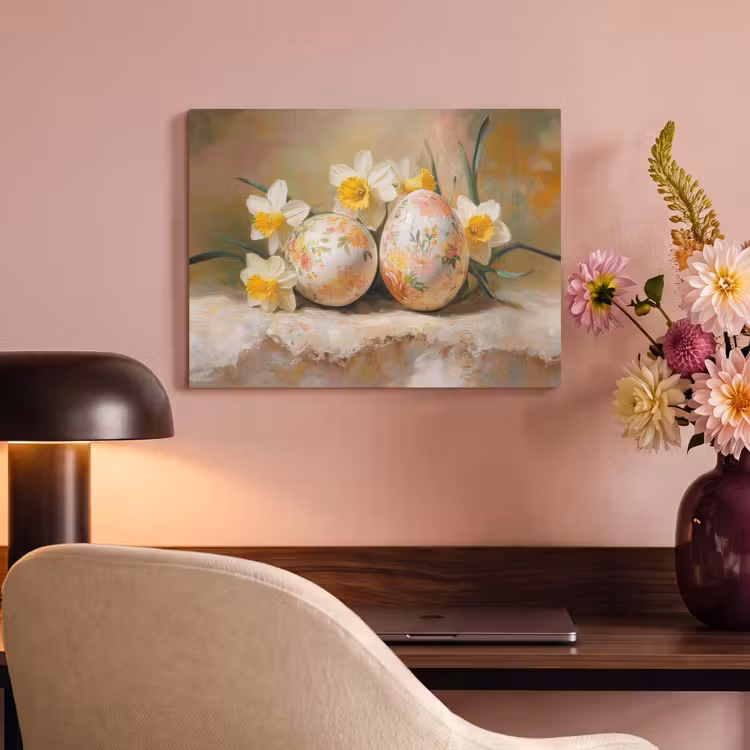 Tableau acoustique - Fleurs - Oeufs - Peints — 4