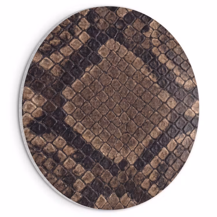 Tableau acoustique en feutre PET - Python - Écailles - Bronze — 1