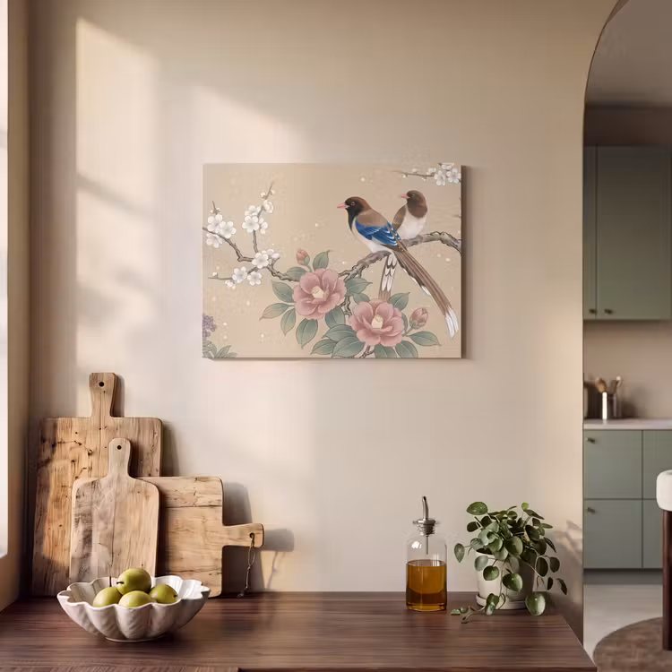 Tableau acoustique - Fleurs - Oiseaux - Fleurs — 3