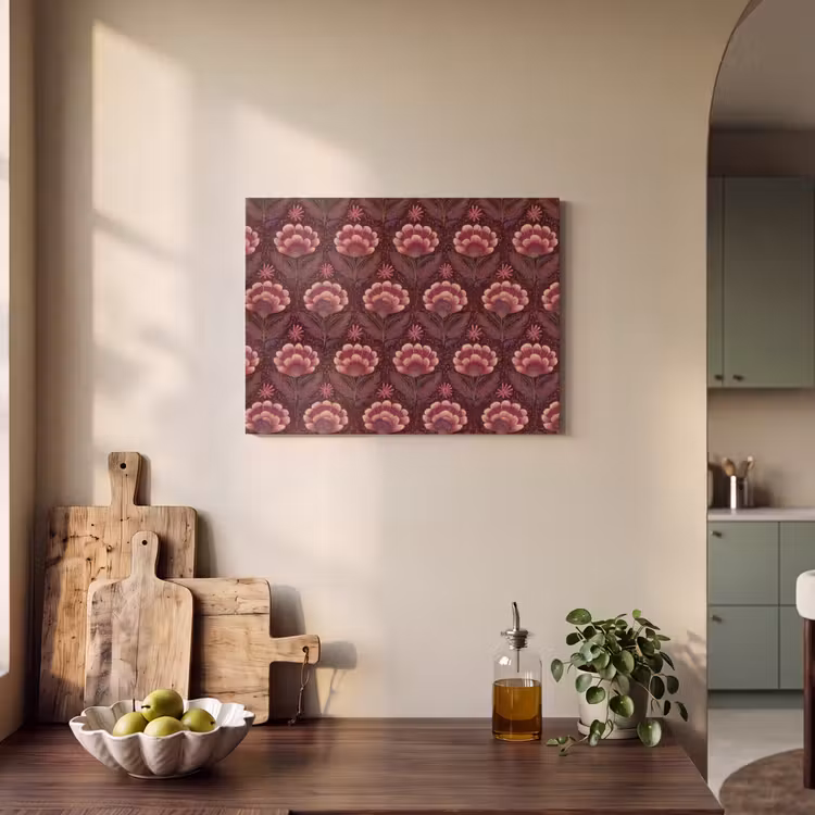 Tableau acoustique - Fleurs - Eventail - Violet — 3
