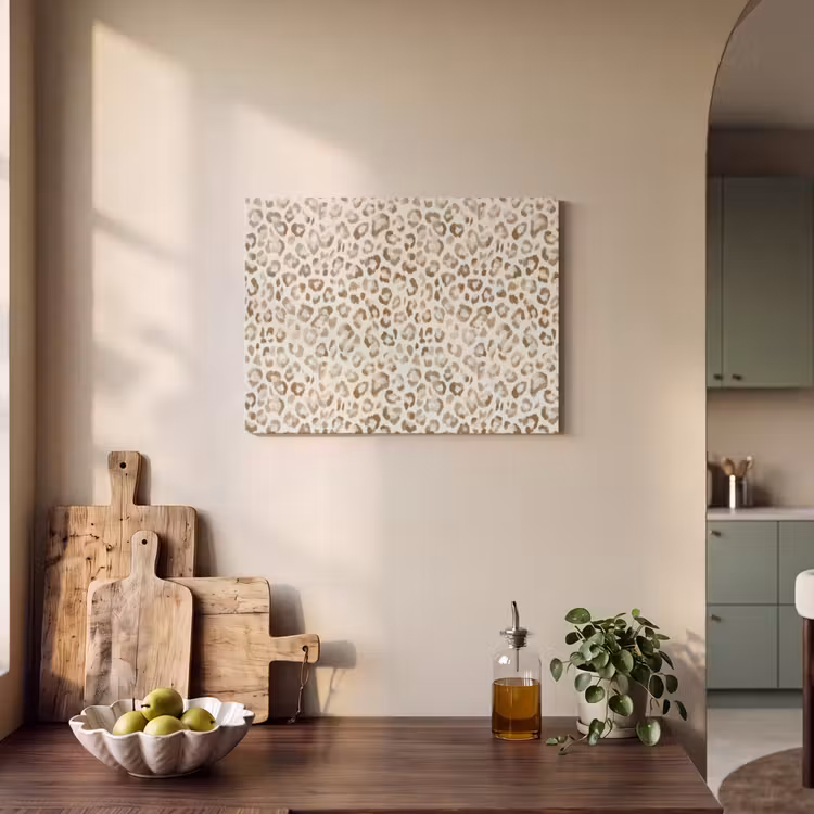 Tableau acoustique - Léopard - Classique - Beige — 3