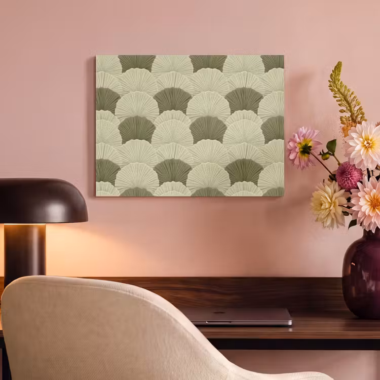 Tableau acoustique - Feuilles - Texture - Vert — 4