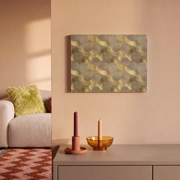 Tableau acoustique - Moderne - Géométrique - Or — 2