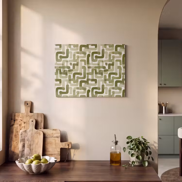 Tableau acoustique - Moderne - Graphique - Vert — 3