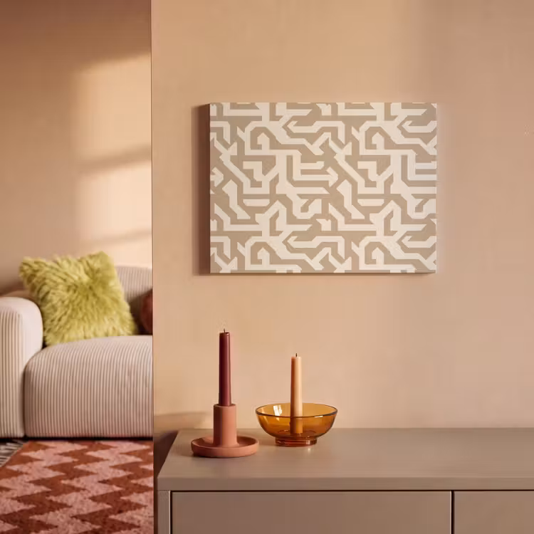 Tableau acoustique - Moderne - Abstrait - Beige — 2