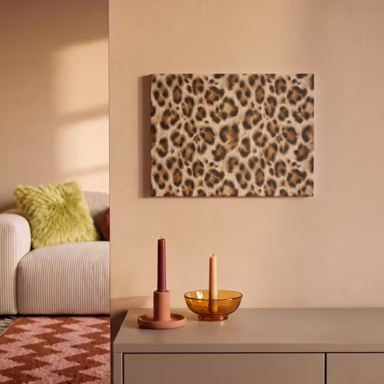 Tableau acoustique - Léopard - Marron - Fourrure — 2