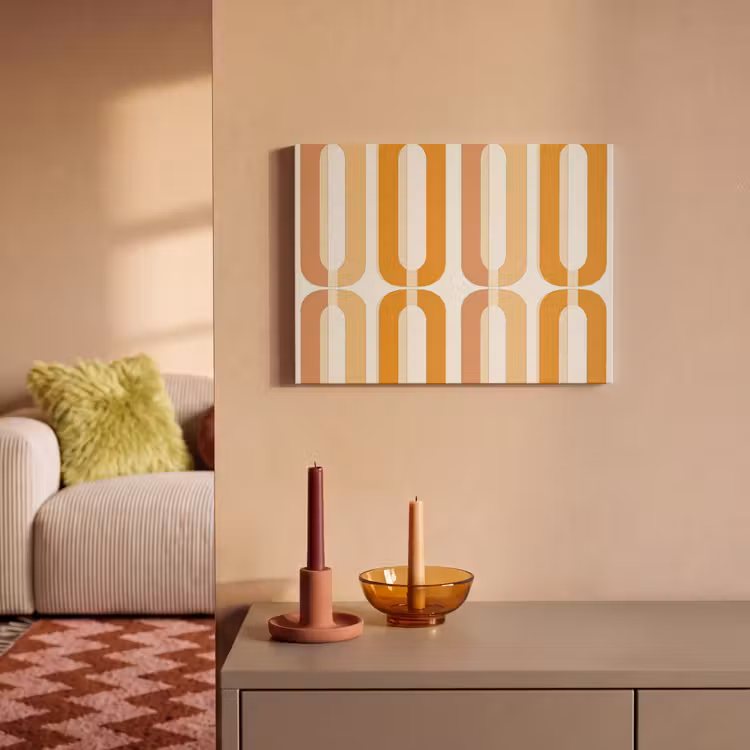 Tableau acoustique - Forme en U - Rétro - Orange — 2