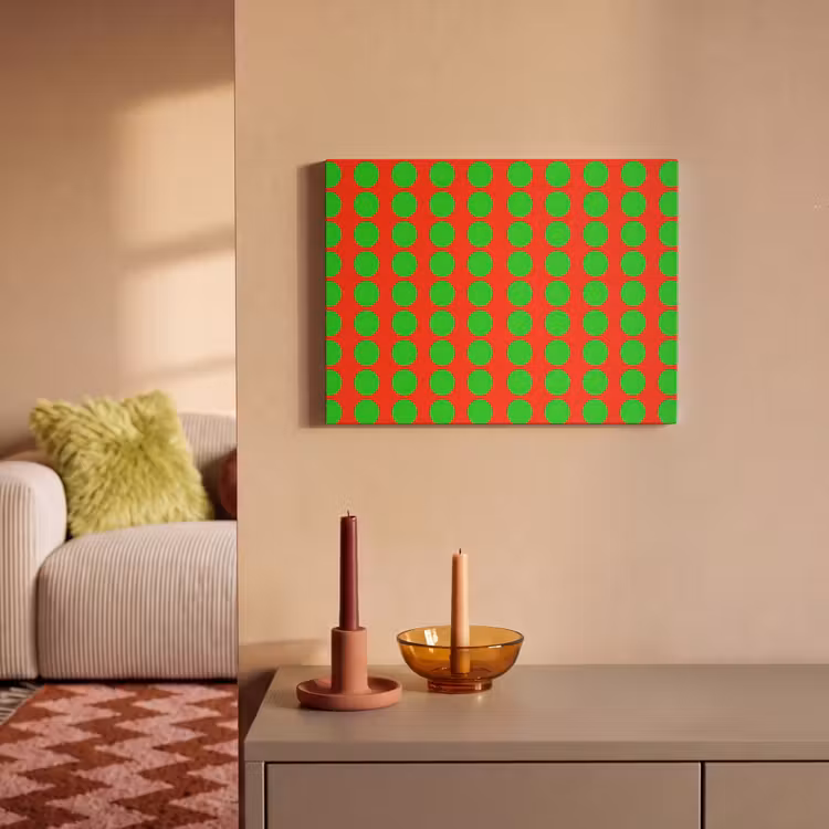 Tableau acoustique - Points - Motif - Vert — 2
