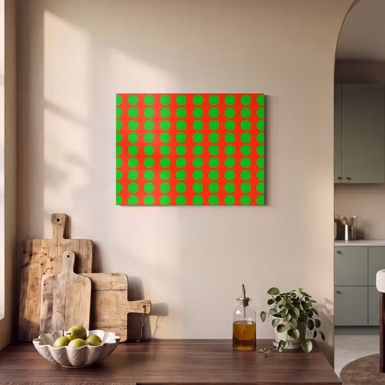 Tableau acoustique - Points - Motif - Vert — 3