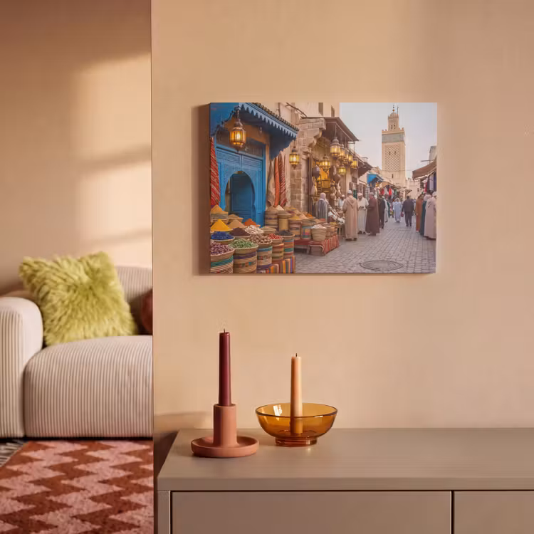Tableau acoustique - Marché - Orient - Coloré — 2