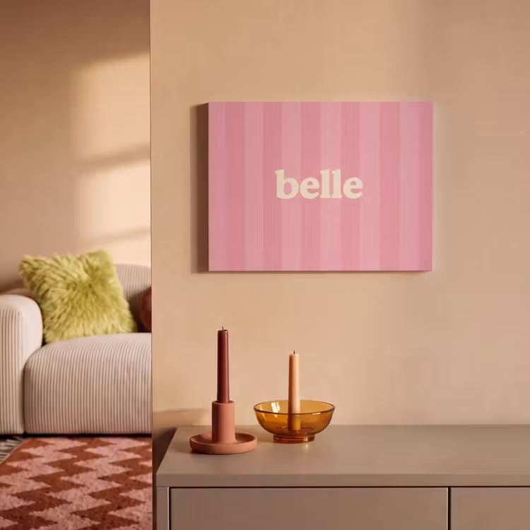 Tableau acoustique - Rose - Rayé - Belle — 2