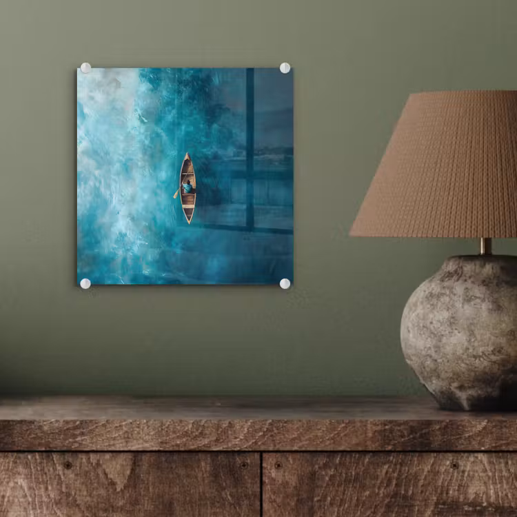 Tableau en verre - Bateau - Eau - Bleu — 4