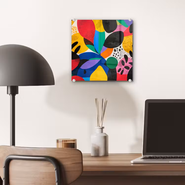 Tableau en verre - Formes - Points - Coloré — 7