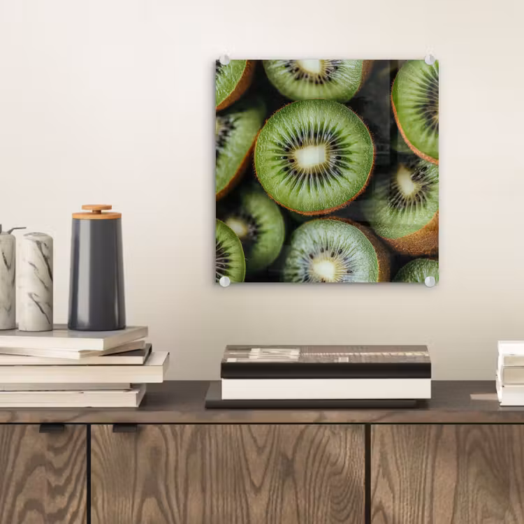 Tableau en verre - Kiwi - Fruit - Vert — 2