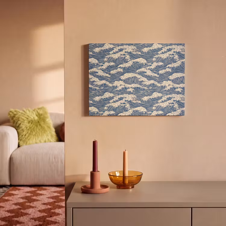 Tableau acoustique - Vagues - Classique - Bleu — 2