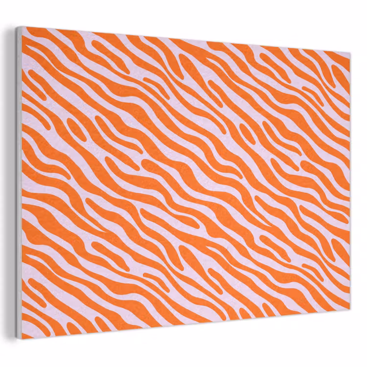 Tableau acoustique - Rayures - Dynamique - Orange — 1