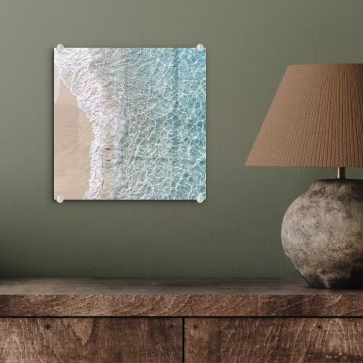 Tableau en verre - Côtière - Sable - Bleue — 4
