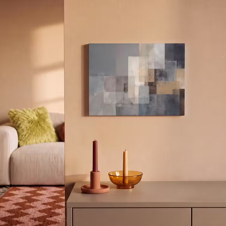 Tableau acoustique - Rectangles - Abstrait - Bleu — 2