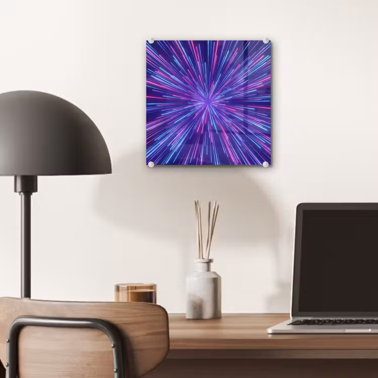 Tableau en verre - Dynamique - Espace - Coloré — 7