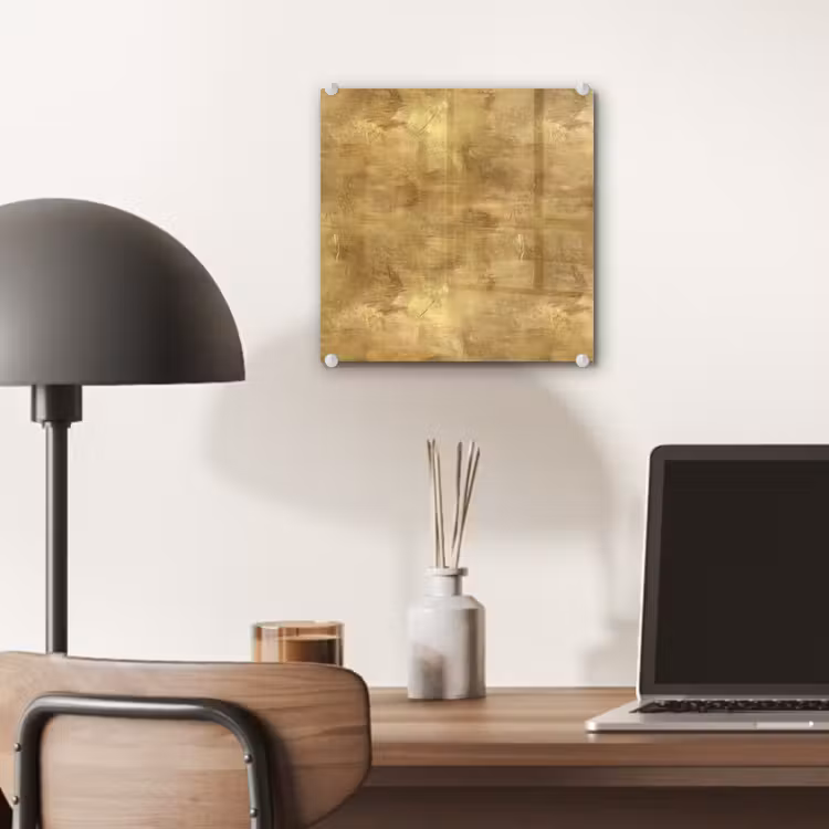 Tableau en verre - Industriel - Texture - Or — 7