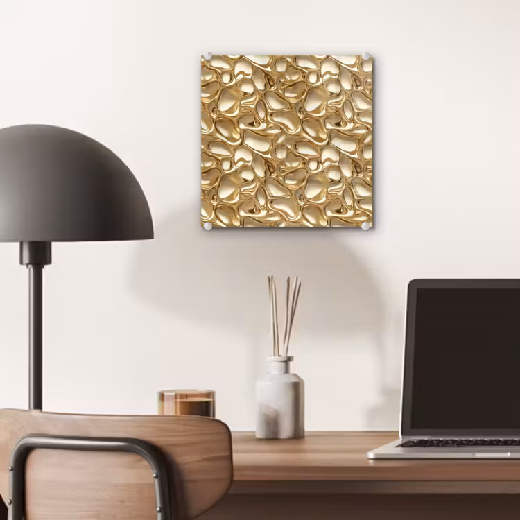 Tableau en verre - Abstrait - Moderne - Or — 7