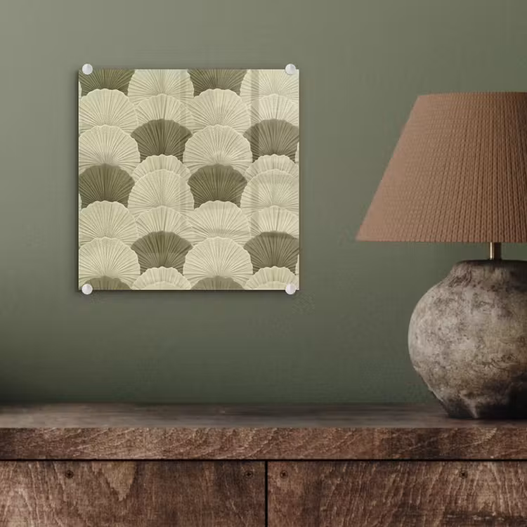 Tableau en verre - Feuilles - Texture - Vert — 4