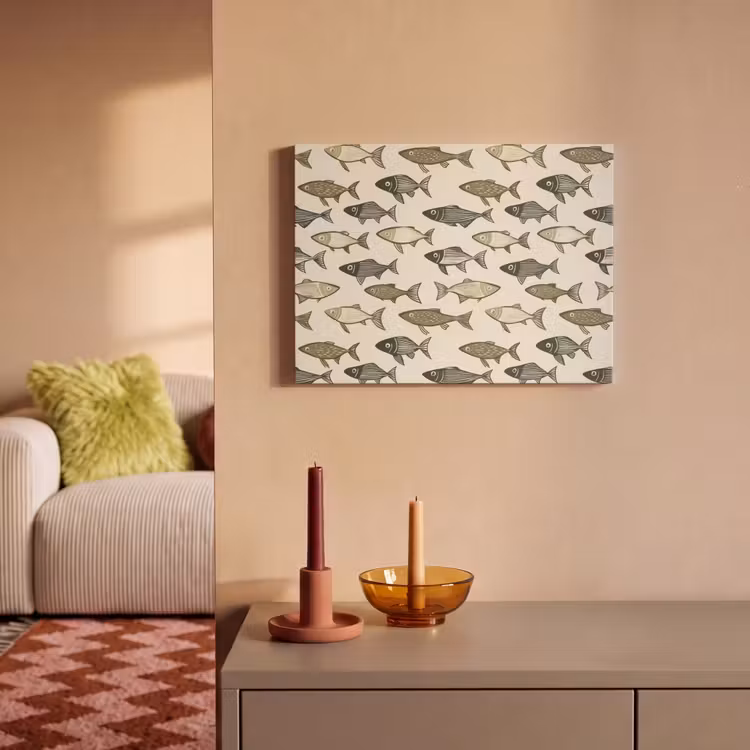 Tableau acoustique - Poissons - Classique - Vert — 2