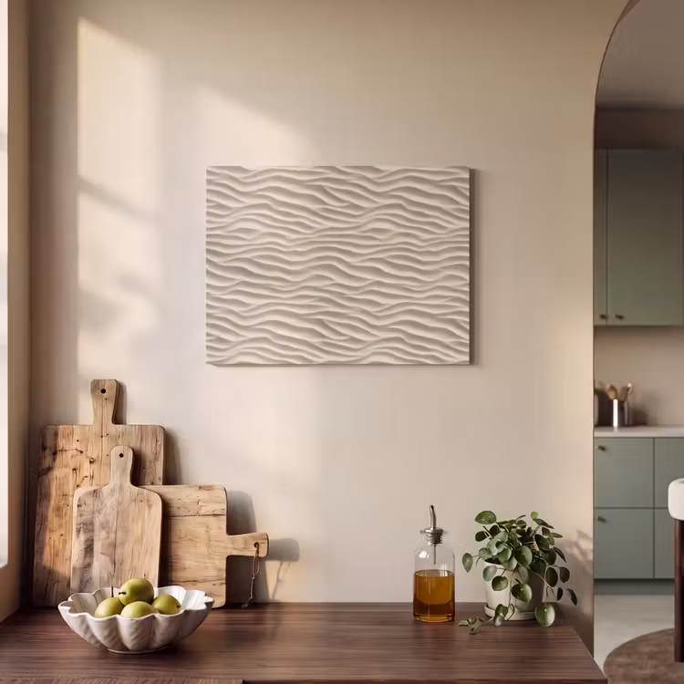 Tableau acoustique - Sable - Vagues - Beige — 3