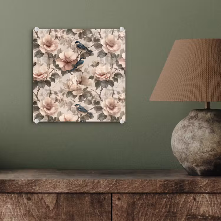 Tableau en verre - Classique - Oiseaux - Coloré — 4