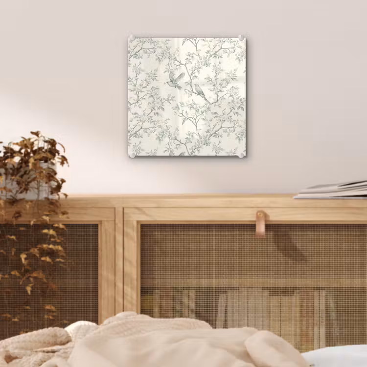 Tableau en verre - Classique - Oiseaux - Vert — 5