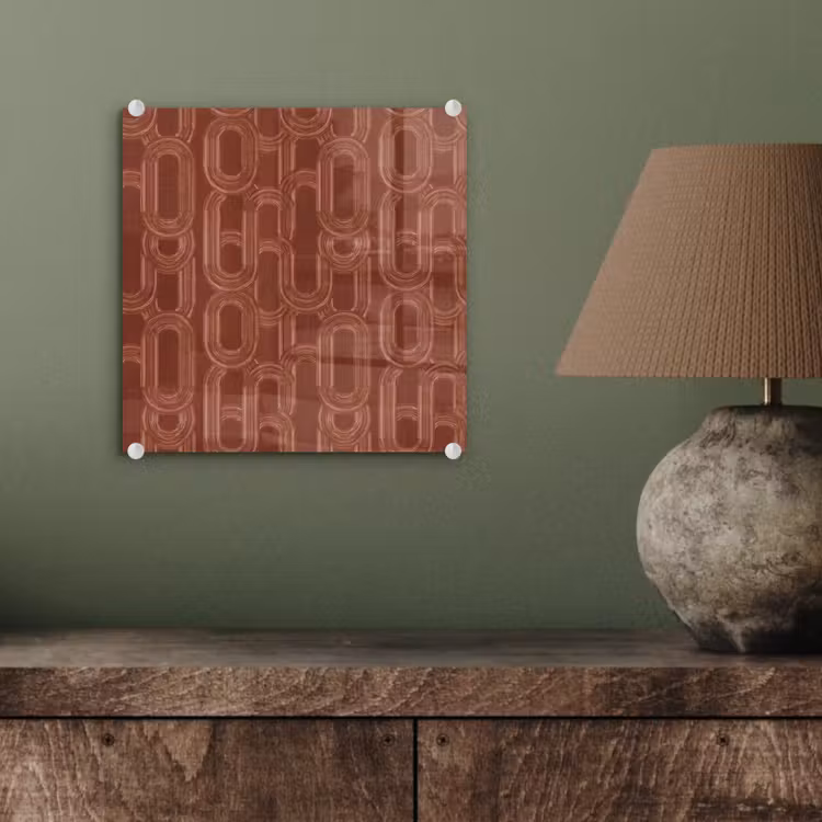 Tableau en verre - Abstrait - Texture - Marron — 4