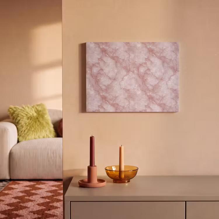 Tableau acoustique - Rose - Marbre de quartz - Veines — 2