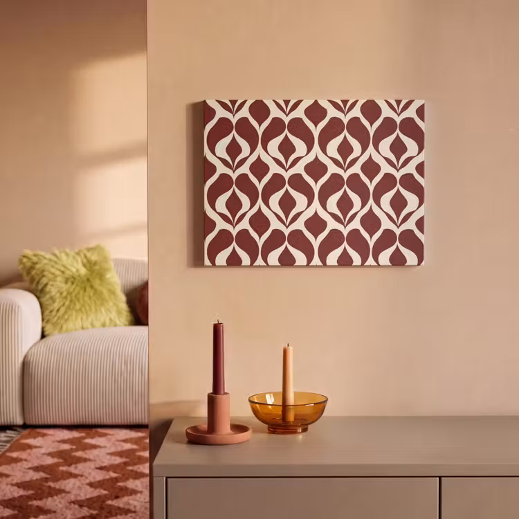 Tableau acoustique - Rouge - Drop pattern - Graphic — 2