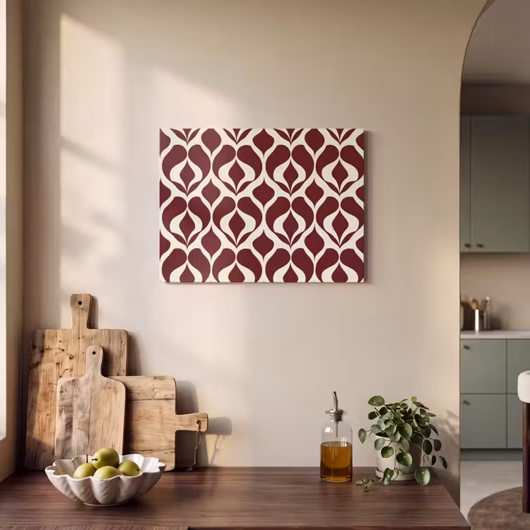Tableau acoustique - Rouge - Drop pattern - Graphic — 3