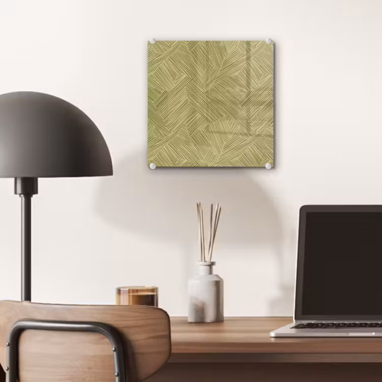 Tableau en verre - Abstrait - Moderne - Vert — 7