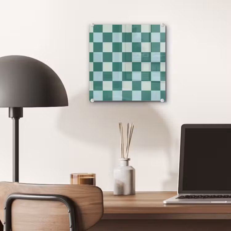 Tableau en verre - Échecs - Classique - Vert — 7