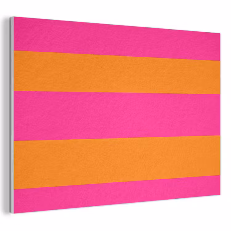 Tableau acoustique - Rayures - Horizontal - Rose — 1