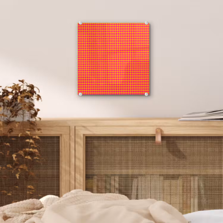 Tableau en verre - Moderne - Points - Orange — 5