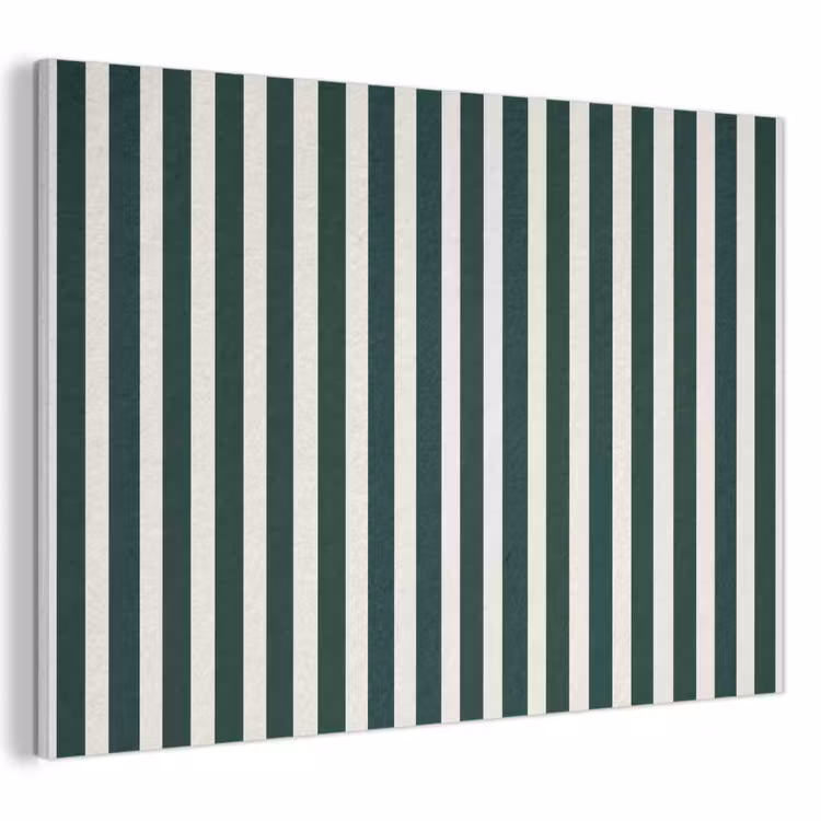Tableau acoustique - Rayures - Classique - Vert — 1
