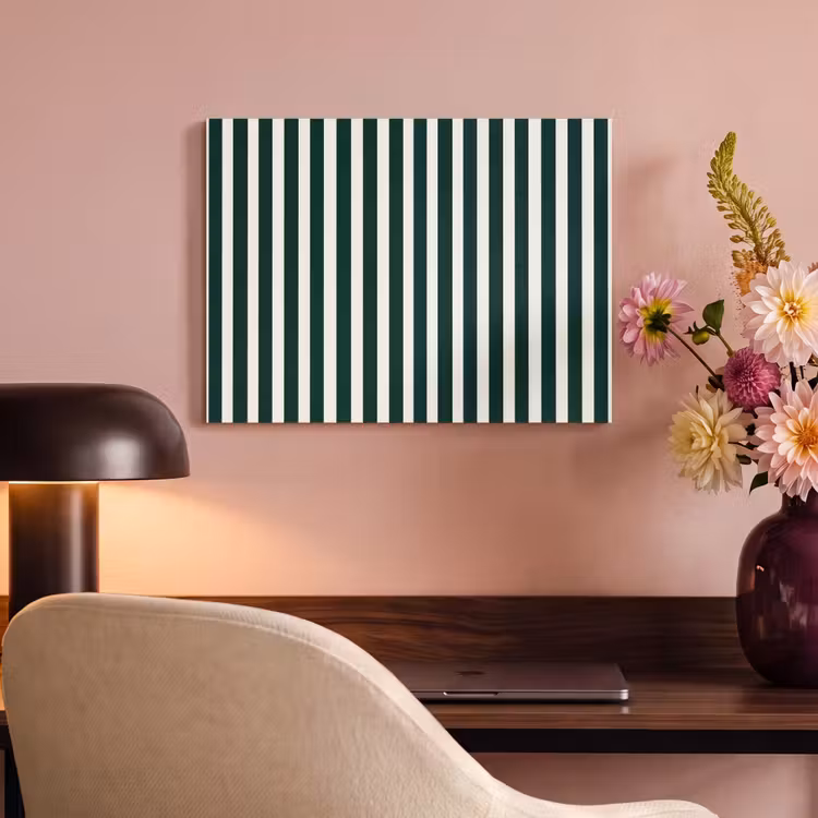 Tableau acoustique - Rayures - Classique - Vert — 4
