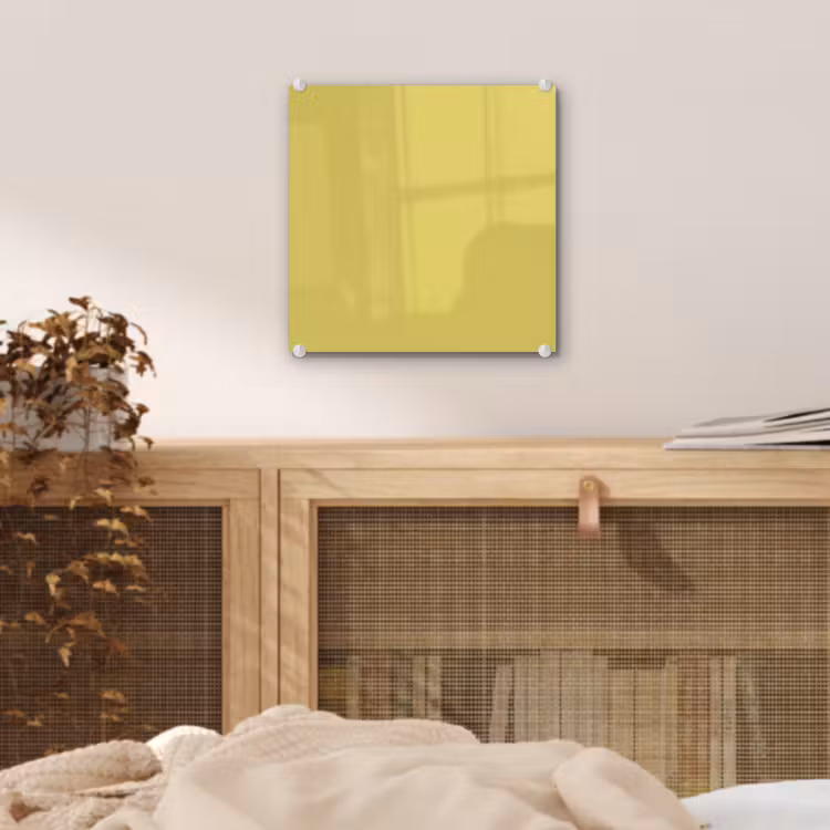 Tableau en verre - Doré - Ocre - Jaune — 5