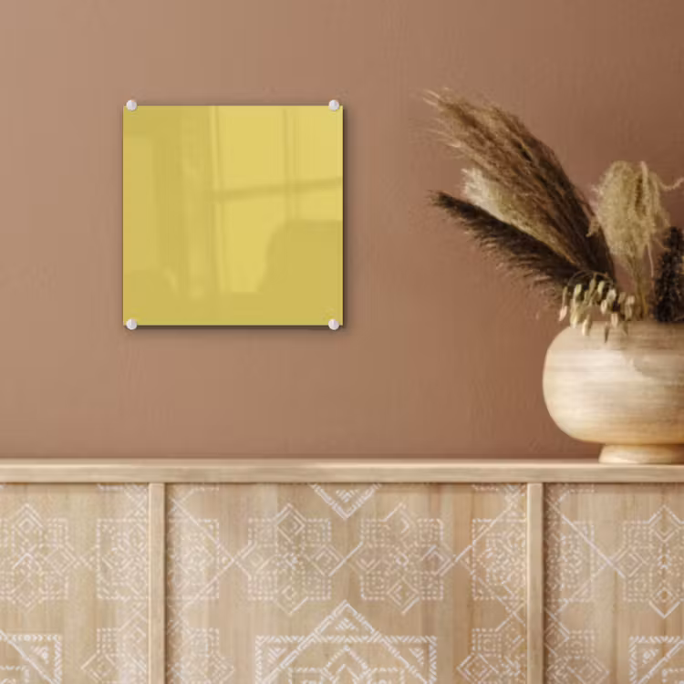 Tableau en verre - Doré - Ocre - Jaune — 6