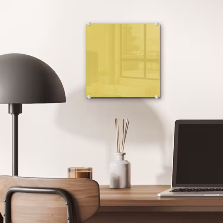 Tableau en verre - Doré - Ocre - Jaune — 7