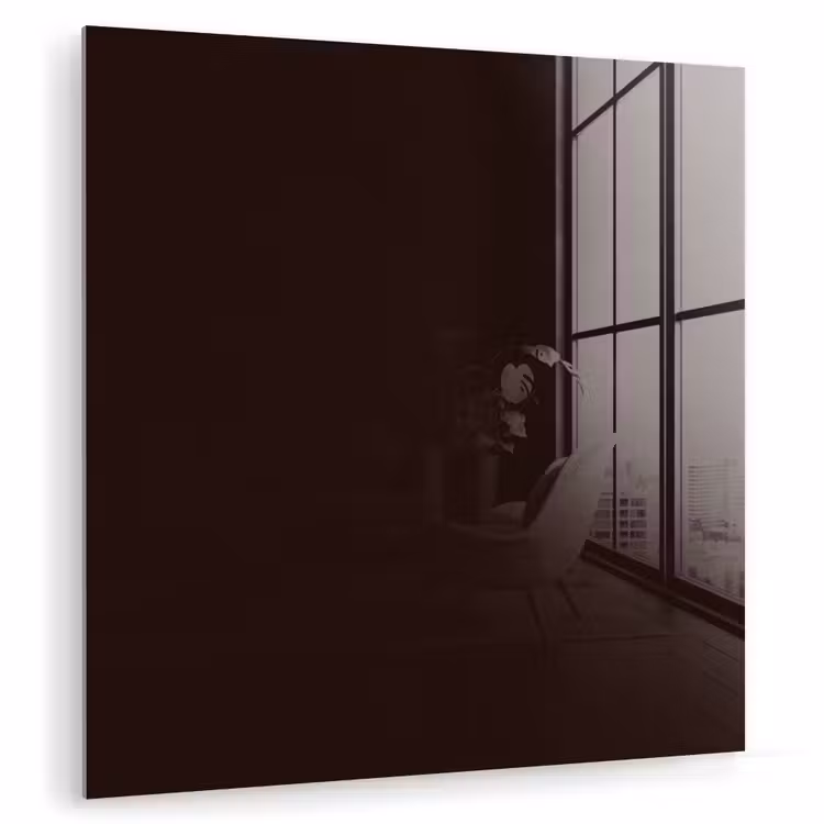 Tableau en verre - Deep - Obsidienne - Marron — 1